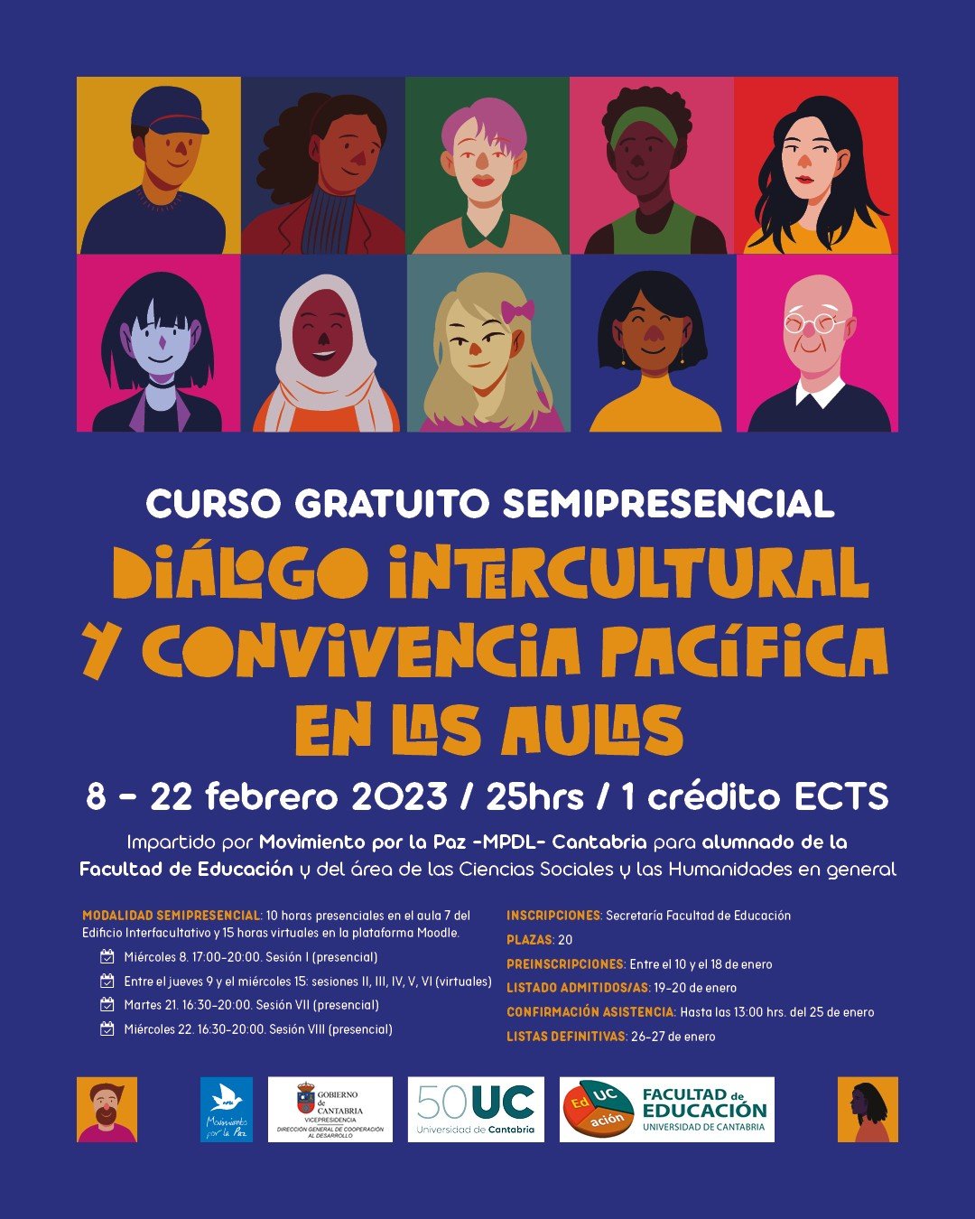 ¿Estudias en la 👩‍🎓 @universidaddecantabria? ¿Te gustaría promover la convivencia intercultural y la ☮️ cultura de paz en tu centro de estudios?

Si es así, échale un vistazo al curso “Diálogo Intercultural y Convivencia Pacífica en las Aulas”. Esta formación gratuita está pensada para que las 🙋‍♂️ personas participantes aprendan a reconocer la importancia de la diversidad cultural y de la convivencia intercultural para la 👷‍♀️ construcción de sociedades más pacíficas. 
.
.
.
#Diversidad #DiversidadCultural #mestizaje #intercultural #Interculturalidad #multicultural #multiculturalidad #tolerancia #Paz #Peace #CulturaDePaz #Derechos #DerechosHumanos #HumanRights
