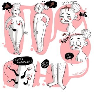 Estamos constantemente 🤳 viendo imágenes de cuerpos “perfectos”: ropa, looks de ensueño para esos cuerpos “perfectos”; miradas de admiración hacia esos 👄 cuerpos “perfectos”; productos hechos para mantenerlos... 

Y aprendemos a ver esos cuerpos como un ideal: “así tengo que ser y voy a estar super feliz”… para eso necesitamos una 🥦 alimentación “perfecta”, hacer la cantidad de 🏃‍♀️ ejercicio “perfecto”, lograr las medidas “perfectas”...

Y mientras tanto, 👀 nos miramos al espejo y no nos gusta lo que vemos. Nos esforzamos y no llegamos, o llegamos con un 😓 sacrificio inmenso.

Pero es que 🤗 todas somos diferentes.

Y tenemos que desaprender para aprender que no tenemos por qué llegar, que nuestros 🔝 cuerpos están bien como son, que 💯 ¡somos preciosas!

.
.
.
Ilustración: @marta.piedra.
.
.
.
#cuerposdiversos #diversidadcorporal #bodypositive #bodypositivity #bodyneutrality #bodyneutral